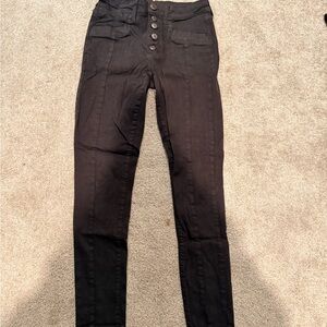 American Eagle Black High-Waisted Skinny Jeans